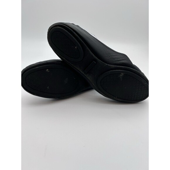 Tory Burch Matte Black Minnie Travel Ballet Flats Womens 6.5 Worn See Pics - Picture 7 of 11